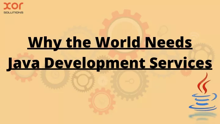 why the world needs java development services