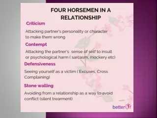 Four Horsemen In Your Relationship