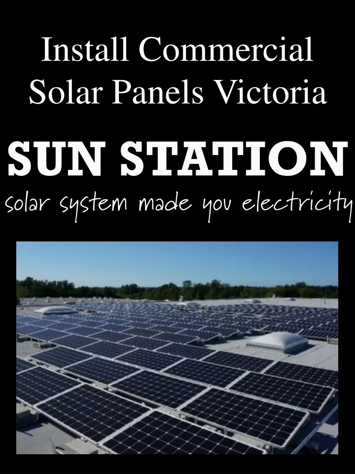 install commercial solar panels victoria