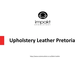 Upholstery Leather Pretoria