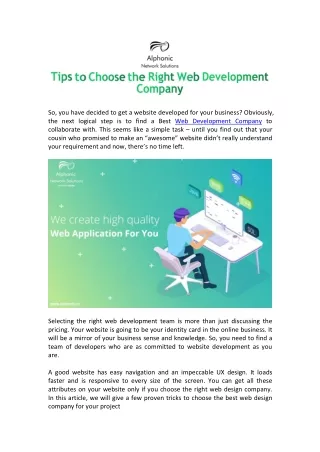 Top Web Development Company | Customized Website Developers