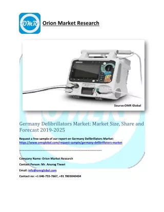 Germany Defibrillators Market: Market Size, Share and Forecast 2019-2025