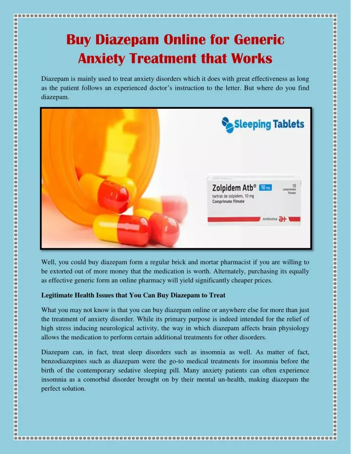 buy diazepam online for generic anxiety treatment