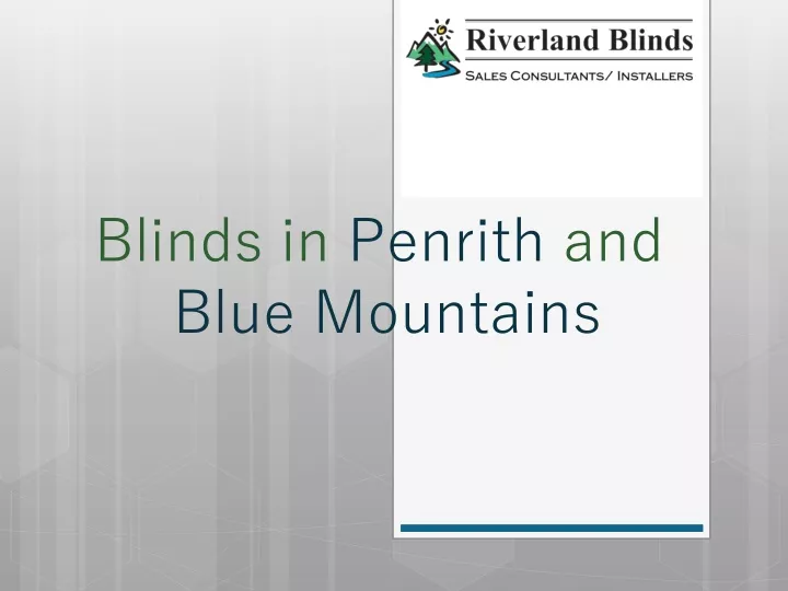 blinds in penrith and blue mountains