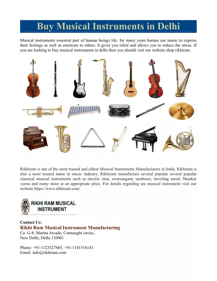 buy musical instruments in delhi
