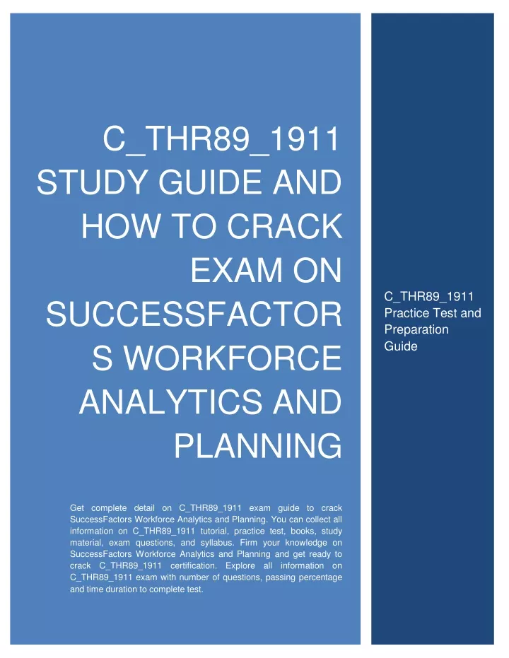 c thr89 1911 study guide and how to crack exam