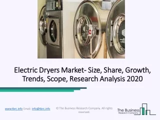 Electric Dryers Market Shares, Strategies and Forecast Worldwide 2023