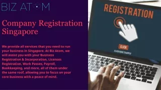 Company Registration Singapore - Biz Atom