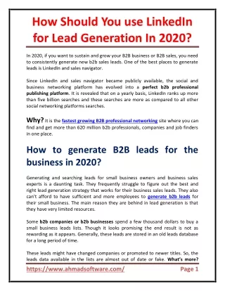 Which is the best source to buy B2B business leads lists