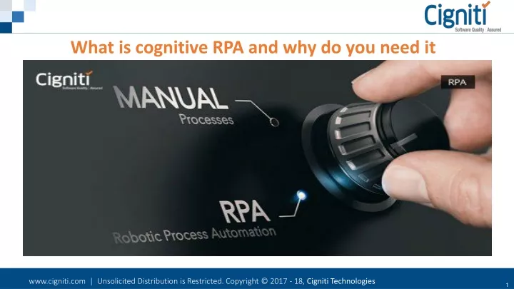 what is cognitive rpa and why do you need it