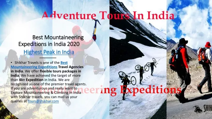 best mountaineering expeditions in india 2020
