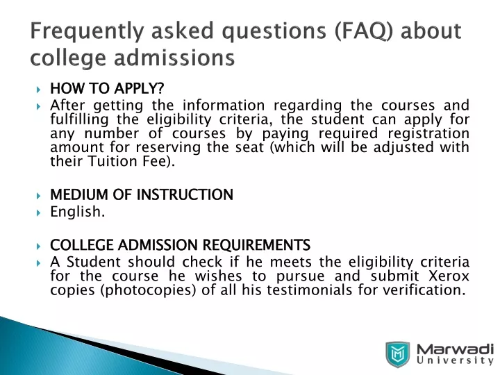frequently asked questions faq about college admissions