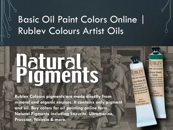 basic oil paint colors online rublev colours artist oils