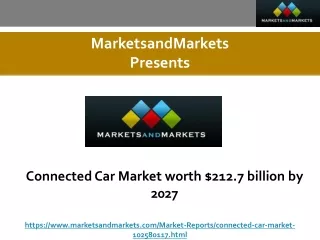 Connected Car Market worth $212.7 billion by 2027