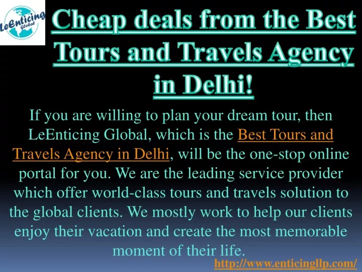 cheap deals from the best tours and travels