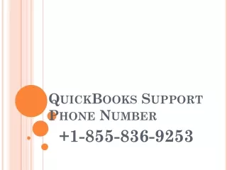 QuickBooks Support Number 18558369253