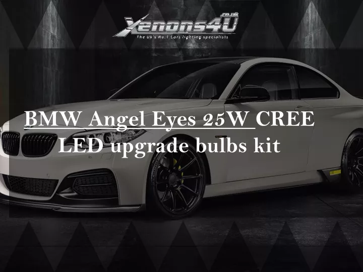 bmw angel eyes 25w cree led upgrade bulbs kit
