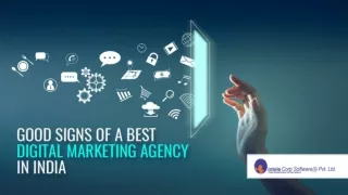 Good Signs Of A Best Digital Marketing Agency In India