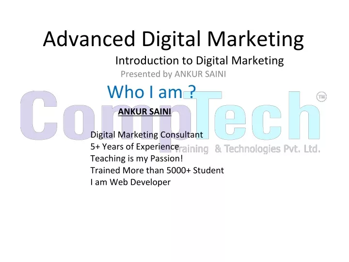 advanced digital marketing introduction