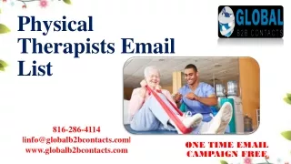 Physical Therapists Email List