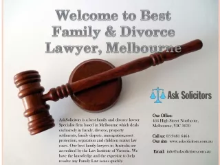WELCOME TO BEST FAMILY & DIVORCE LAWYER
