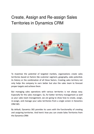 Create, Assign and Re-assign Sales Territories in Dynamics CRM