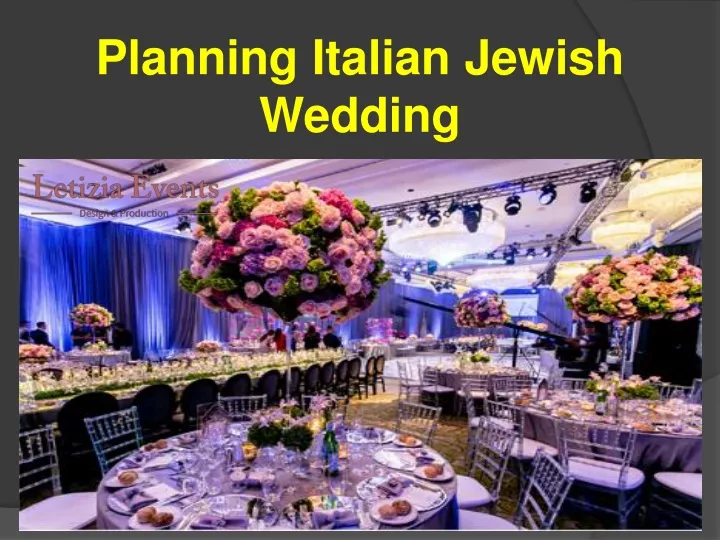 planning italian jewish wedding