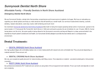 Affordable Family Friendly Dentists in North Shore Auckland