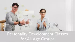 Personality Development Classes for All Age Groups