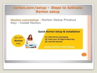 norton com setup steps to activate norton setup