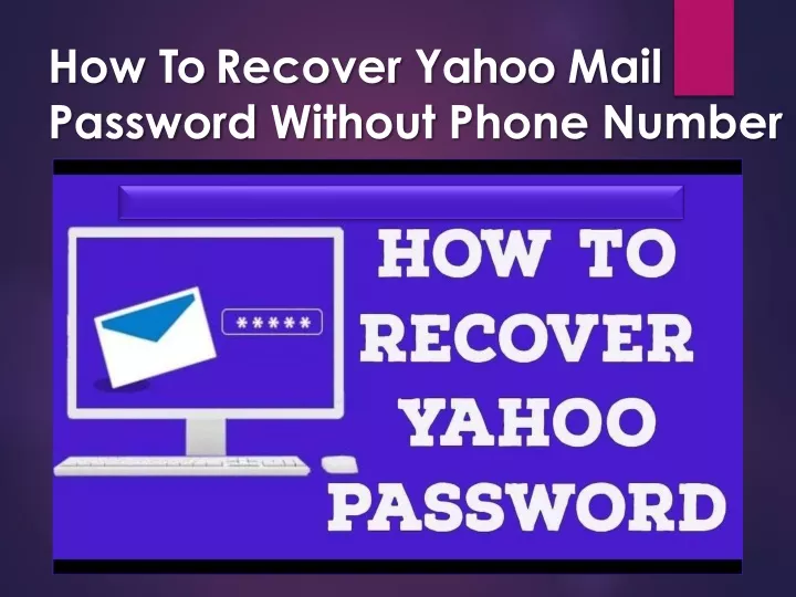 how to recover yahoo mail password without phone