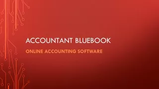 Accountant BlueBook Online for Businesses - Online Accounting Software