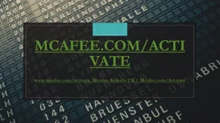 mcafee.com/Activate