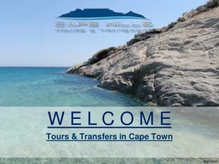 LET’S HAVE FUN TOGETHER WITH THE MOST EXCITING SERVICES RENDERED BY CAPE HILL TOURS AND TRANSFERS!