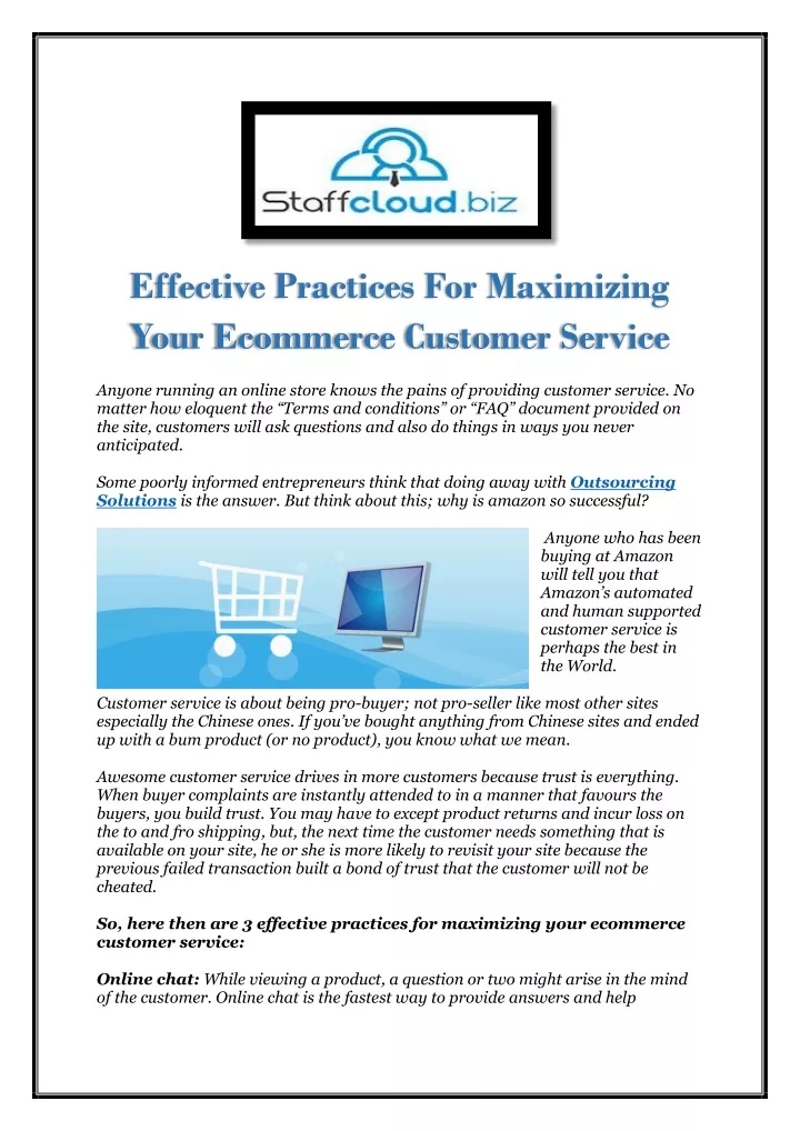 effective practices for maximizing your ecommerce