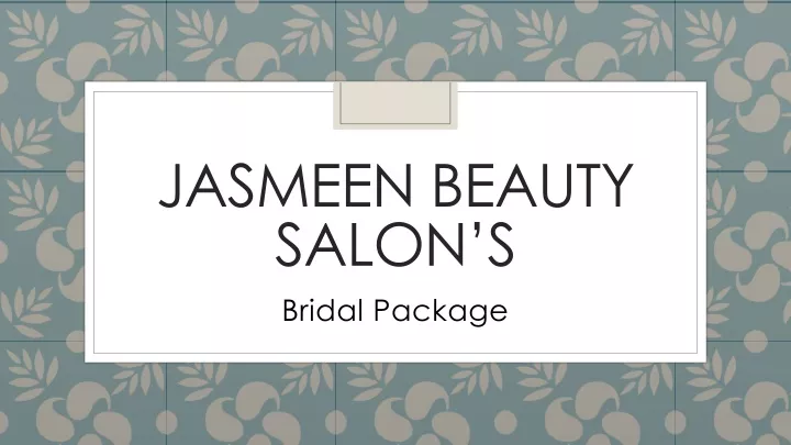 jasmeen beauty salon s