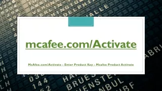 mcafee.com/Activate