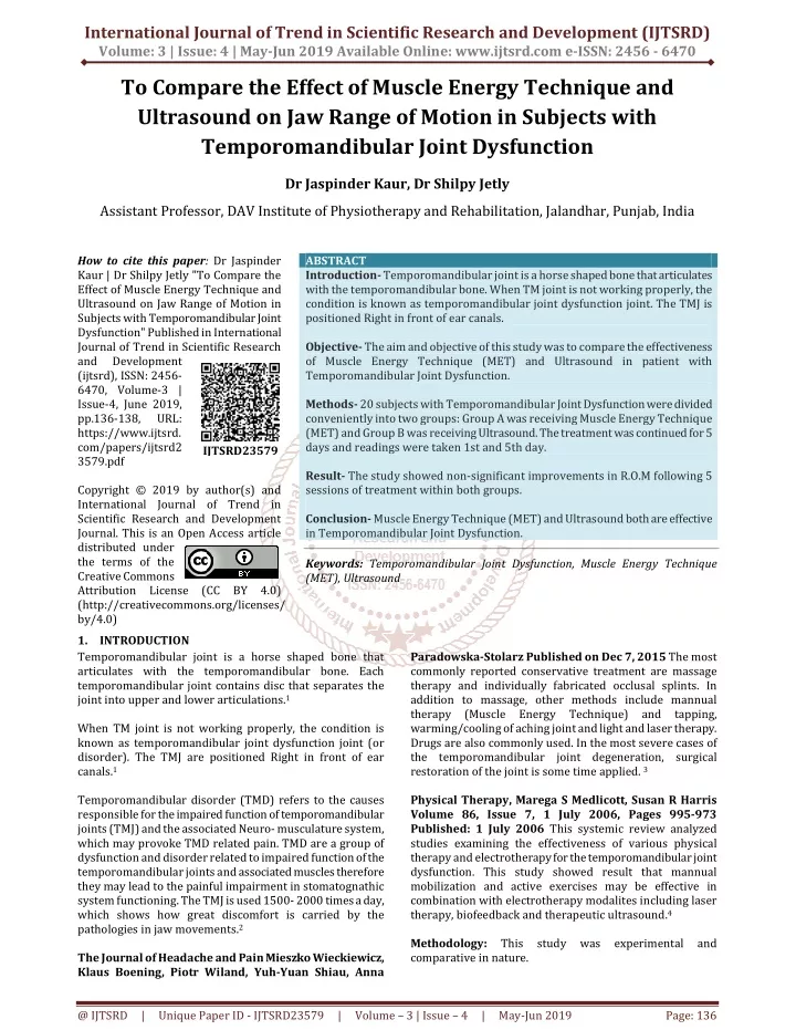 international journal of trend in scientific