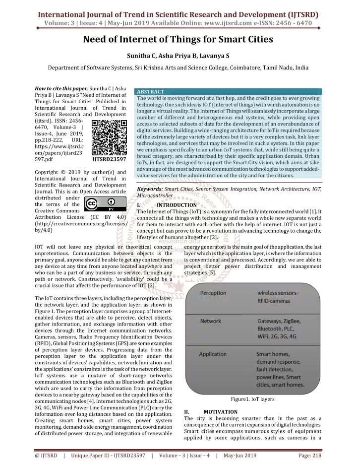 international journal of trend in scientific