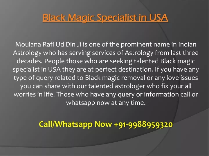 black magic specialist in usa