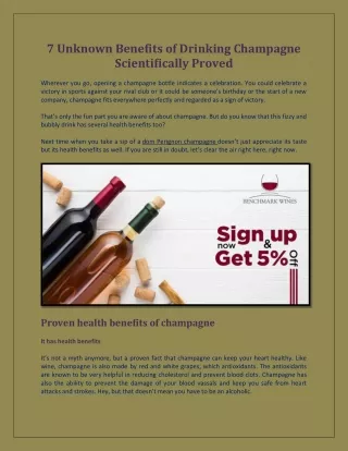 7 Unknown Benefits of Drinking Champagne Scientifically Proved