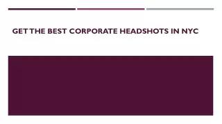 Get the best corporate headshots in NYC