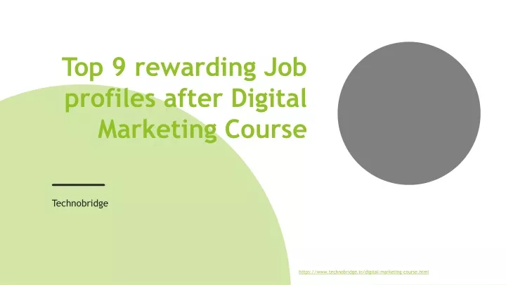 top 9 rewarding job profiles after digital marketing course