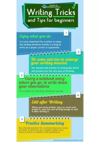 Writing Tricks and Tips for beginners