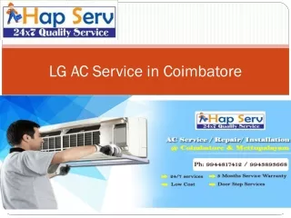 LG AC Service in Coimbatore