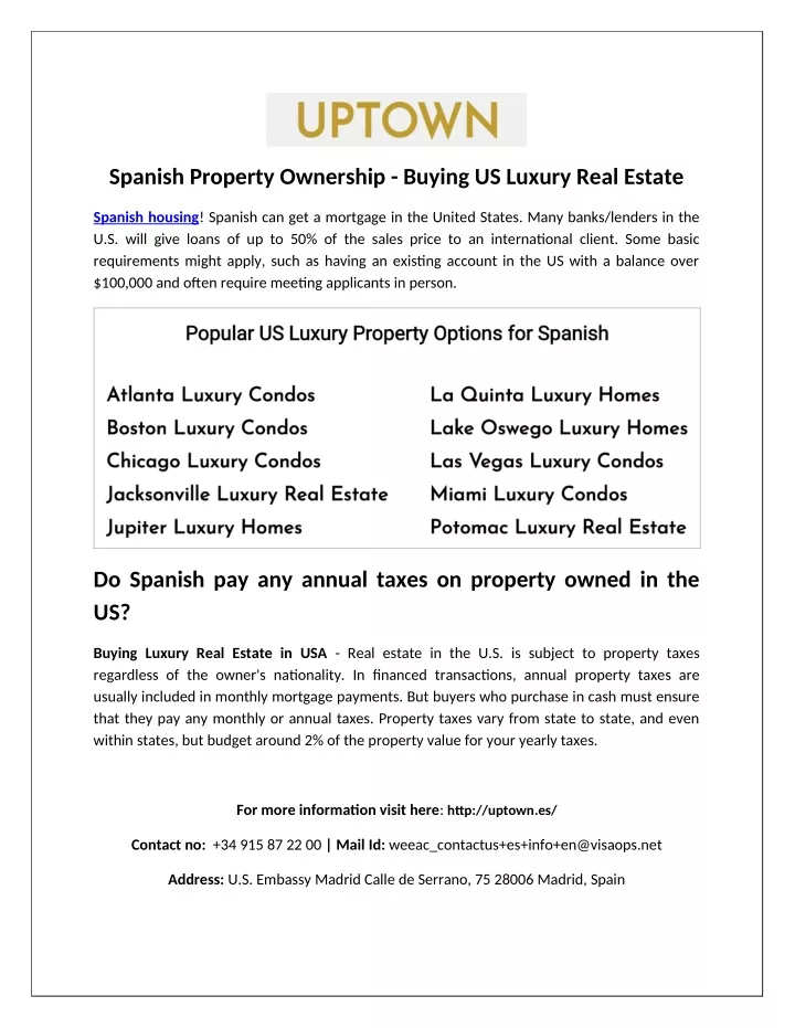 spanish property ownership buying us luxury real