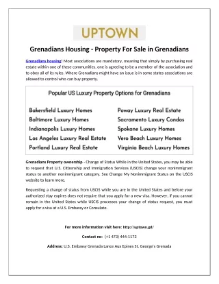 Grenadians Property Ownership
