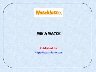 win a watch