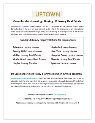 Greenlanders Property Ownership