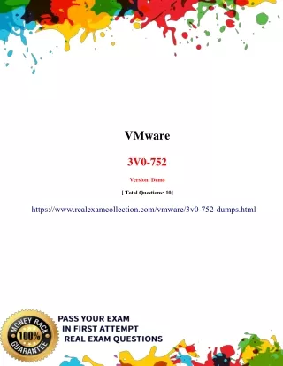 Free VMware 3V0-752 dumps - Pass 3V0-752 Exam - RealExamCollection
